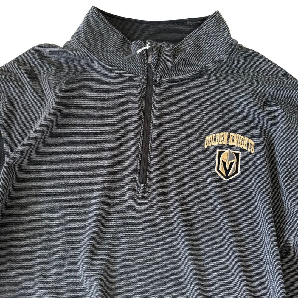 NHL Vegas Golden Knights long sleeve quarter zip 2XL gray mens pullover shirt